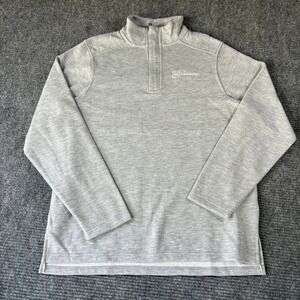 Boxercraft Sullivan 1/4 Zip Pullover Mens Medium Gray GM Financial BM5201 NWT